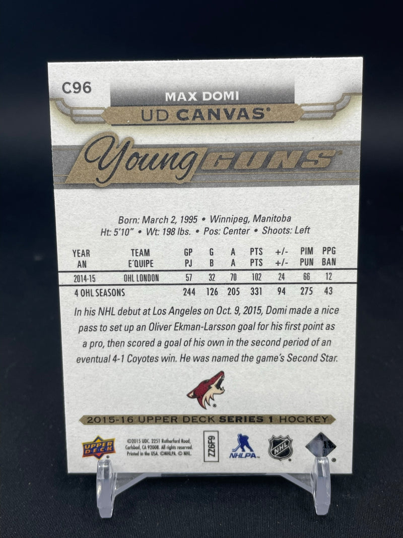 2015 UPPER DECK SERIES ONE - UD CANVAS - YOUNG GUNS - M. DOMI -