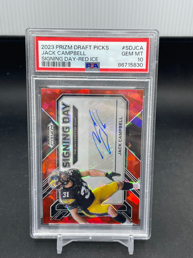 2023 PANINI PRIZM DRAFT PICKS - RED ICE - SIGNING DAY - J. CAMPBELL -