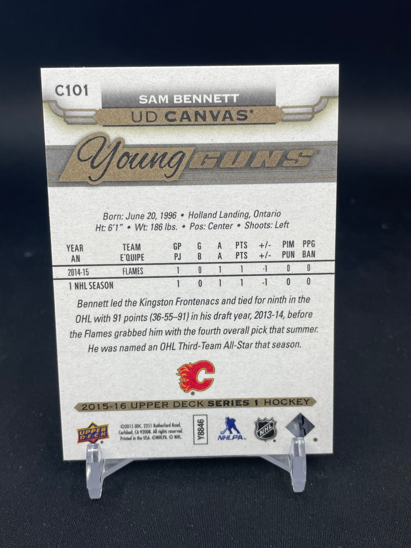 2015 UPPER DECK SERIES ONE - UD CANVAS - YOUNG GUNS - S. BENNETT -
