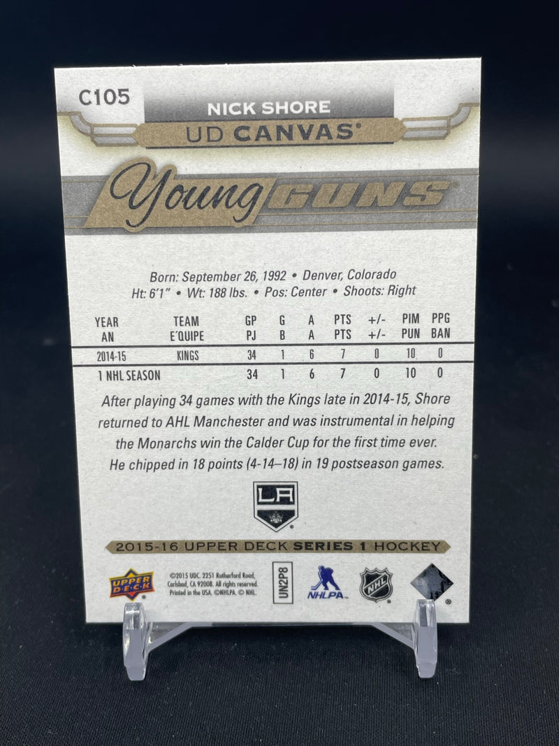 2015 UPPER DECK SERIES ONE - UD CANVAS - YOUNG GUNS - N. SHORE -