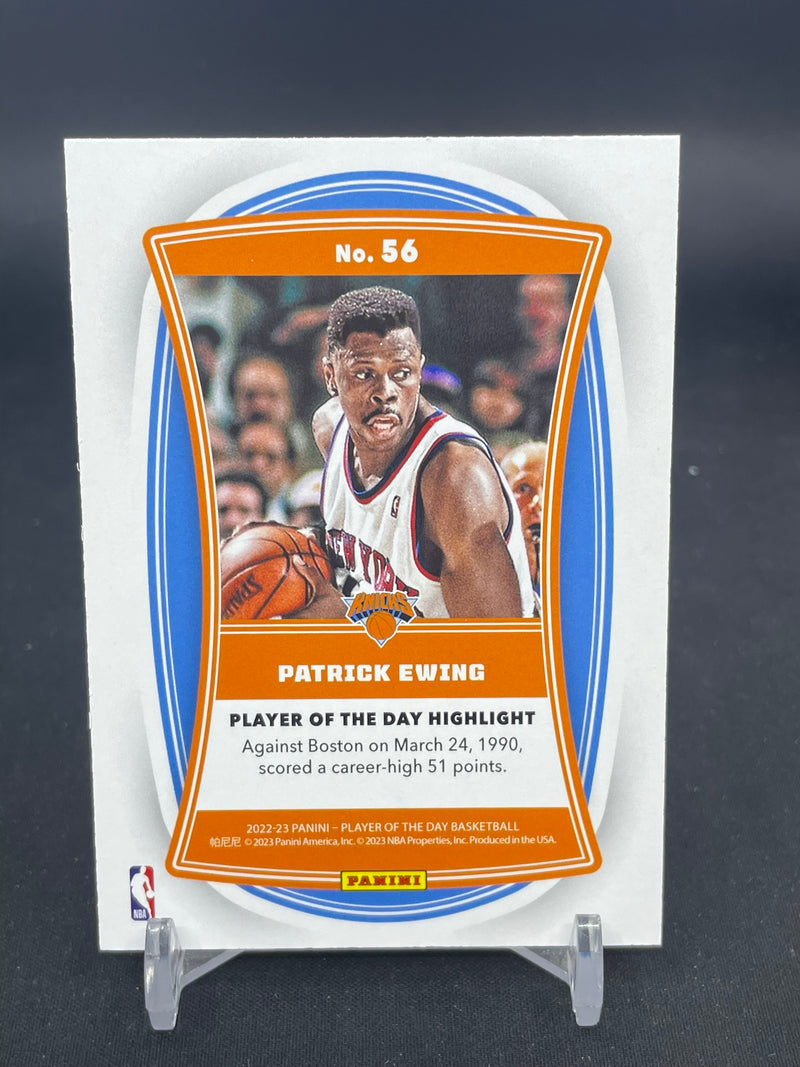 2022 PANINI PLAYER OF THE DAY - ORANGE - P. EWING - #56 - #'D/199