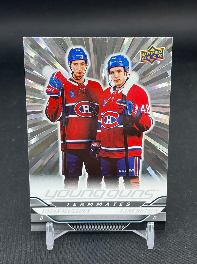 2024 UPPER DECK SERIES TWO - OUTBURST - YOUNG GUNS TEAMMATES - L. MAILLOUX / L. HUTSON -
