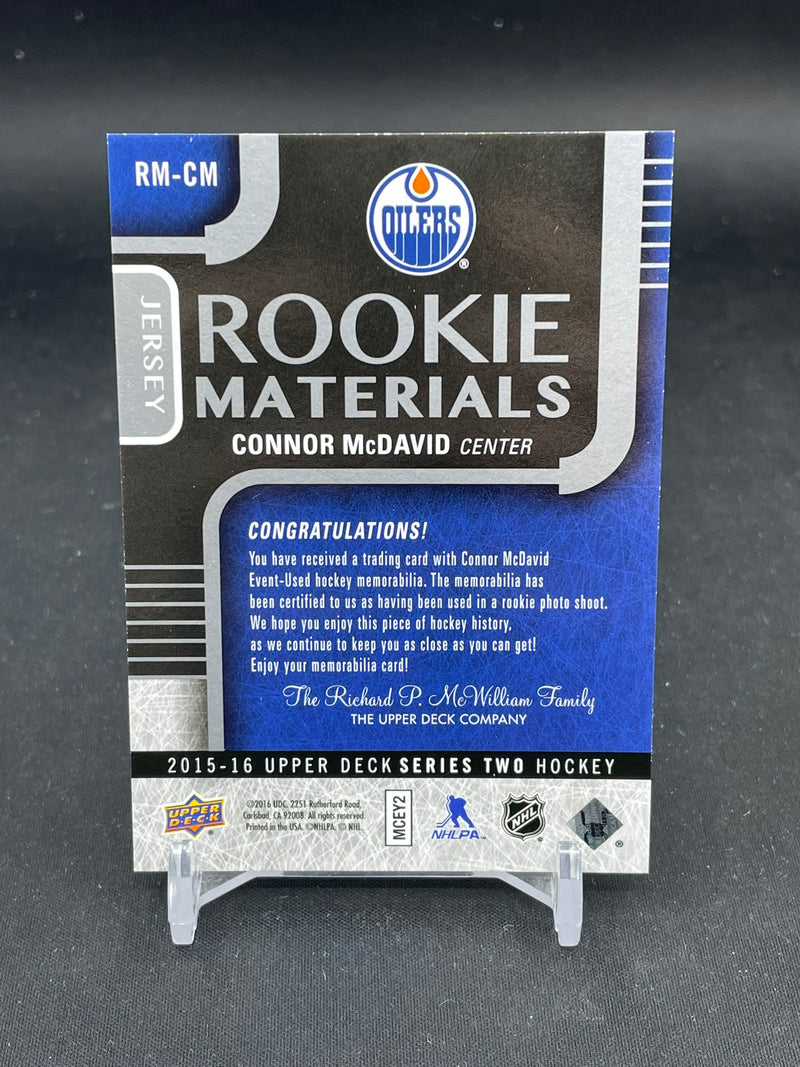 2015 UPPER DECK SERIES TWO - ROOKIE MATERIALS - C. MCDAVID -