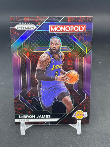 2023 PANINI PRIZM MONOPOLY - RED ICON PRIZM - L. JAMES - #PS9