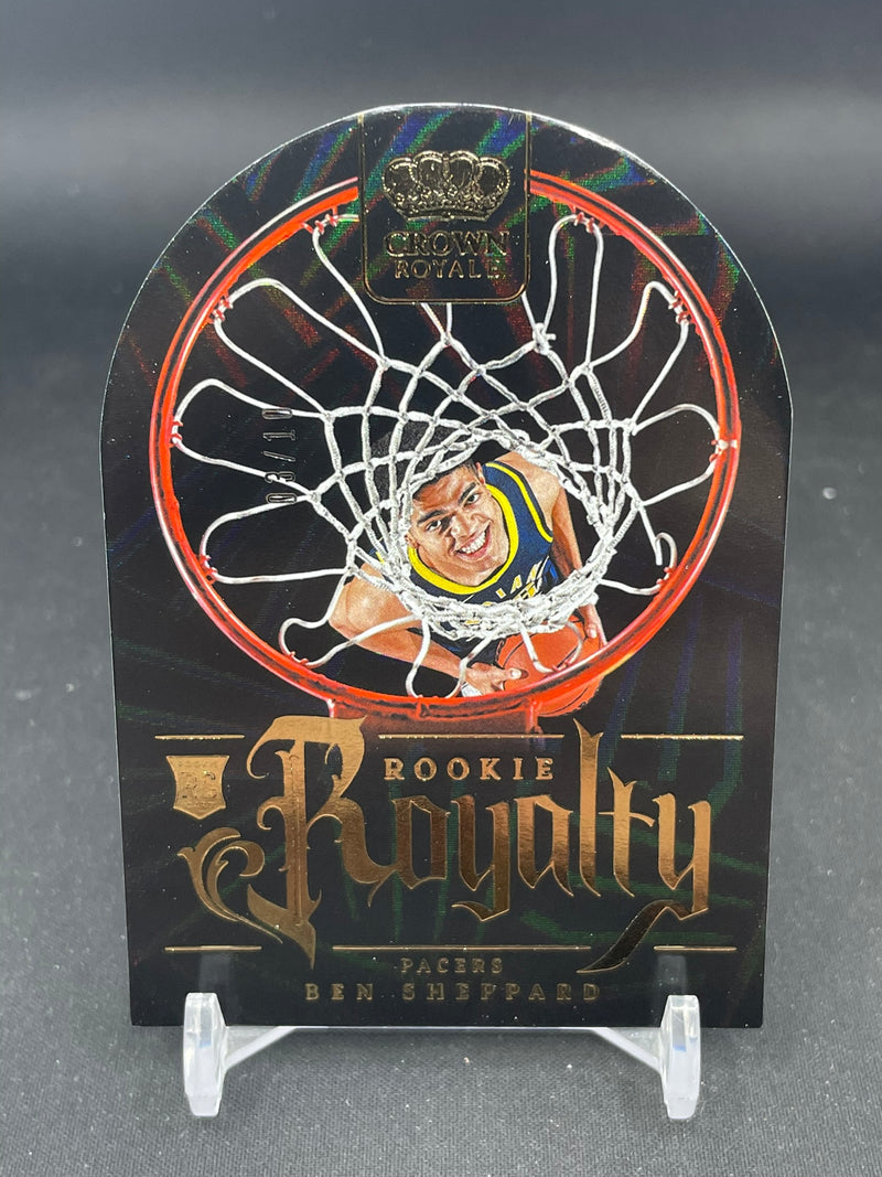 2023 PANINI ROYALE - GOLD - ROOKIE ROYALTY DIE-CUT - B. SHEPPARD - #21 - #'D/10 - RC