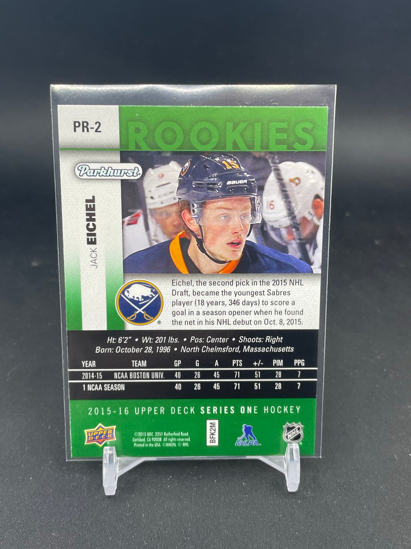 2015 UPPER DECK SERIES ONE - PARKHURST ROOKIES - J. EICHEL -