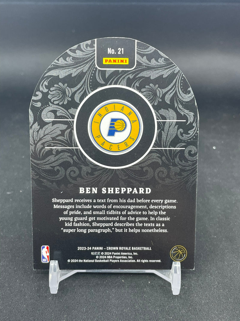 2023 PANINI ROYALE - GOLD - ROOKIE ROYALTY DIE-CUT - B. SHEPPARD - #21 - #'D/10 - RC