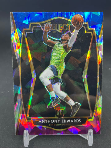 2021 PANINI SELECT - BLUE/WHITE/PURPLE CRACKED ICE PRIZM - A. EDWARDS - #169 - RC