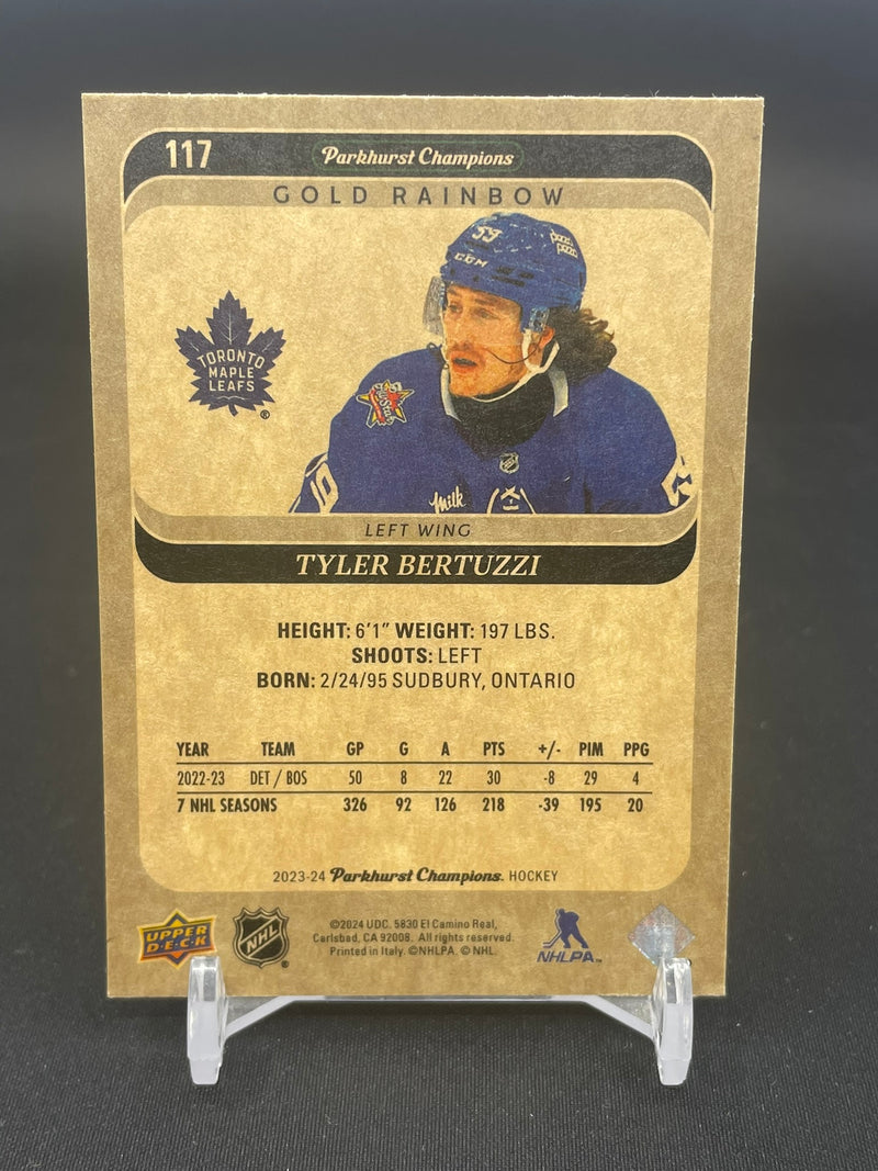 2023 UPPER DECK PARKHURST CHAMPIONS - GOLD RAINBOW - T. BERTUZZI -