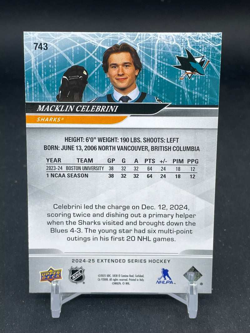 2024 UPPER DECK EXTENDED SERIES - FIRST ROUND DRAFT PICKS - M. CELEBRINI -