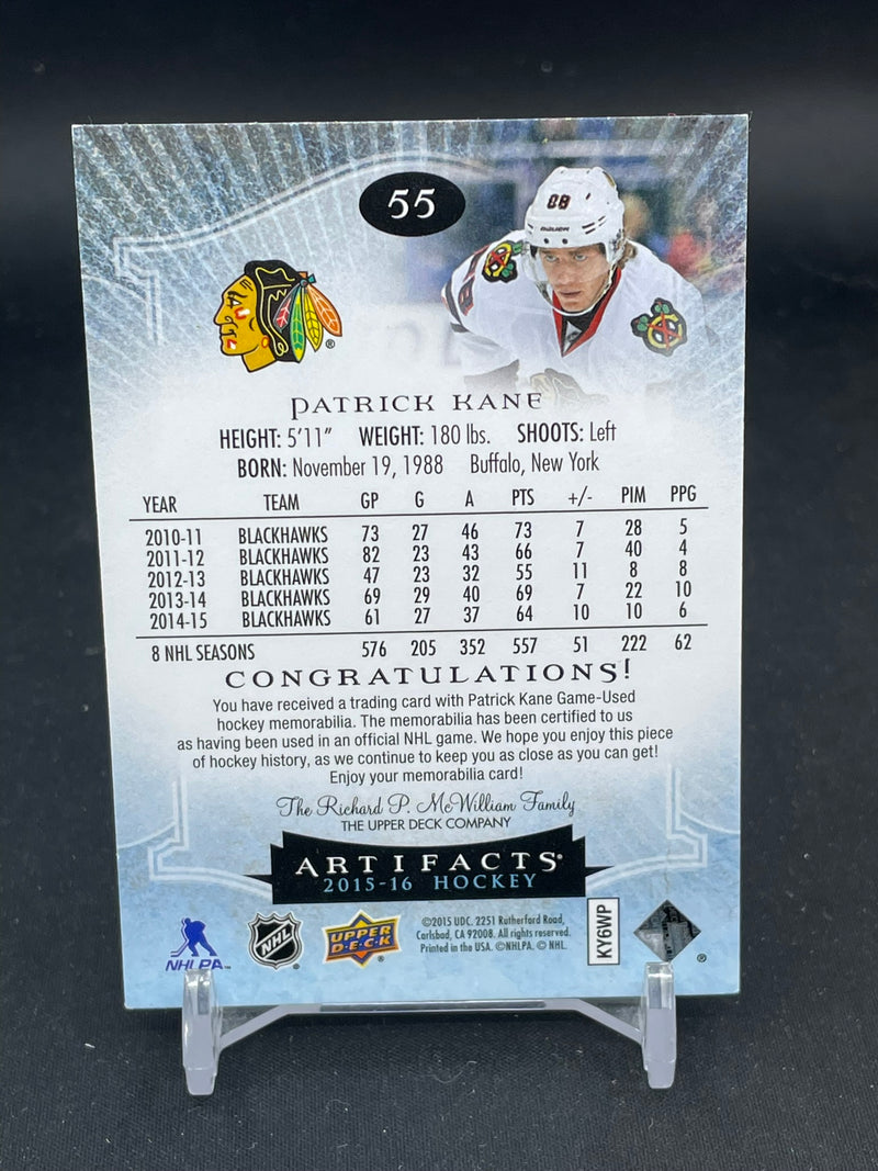 2015 UPPER DECK ARTIFACTS - P. KANE - #55 - #'D/125 - DUAL RELIC