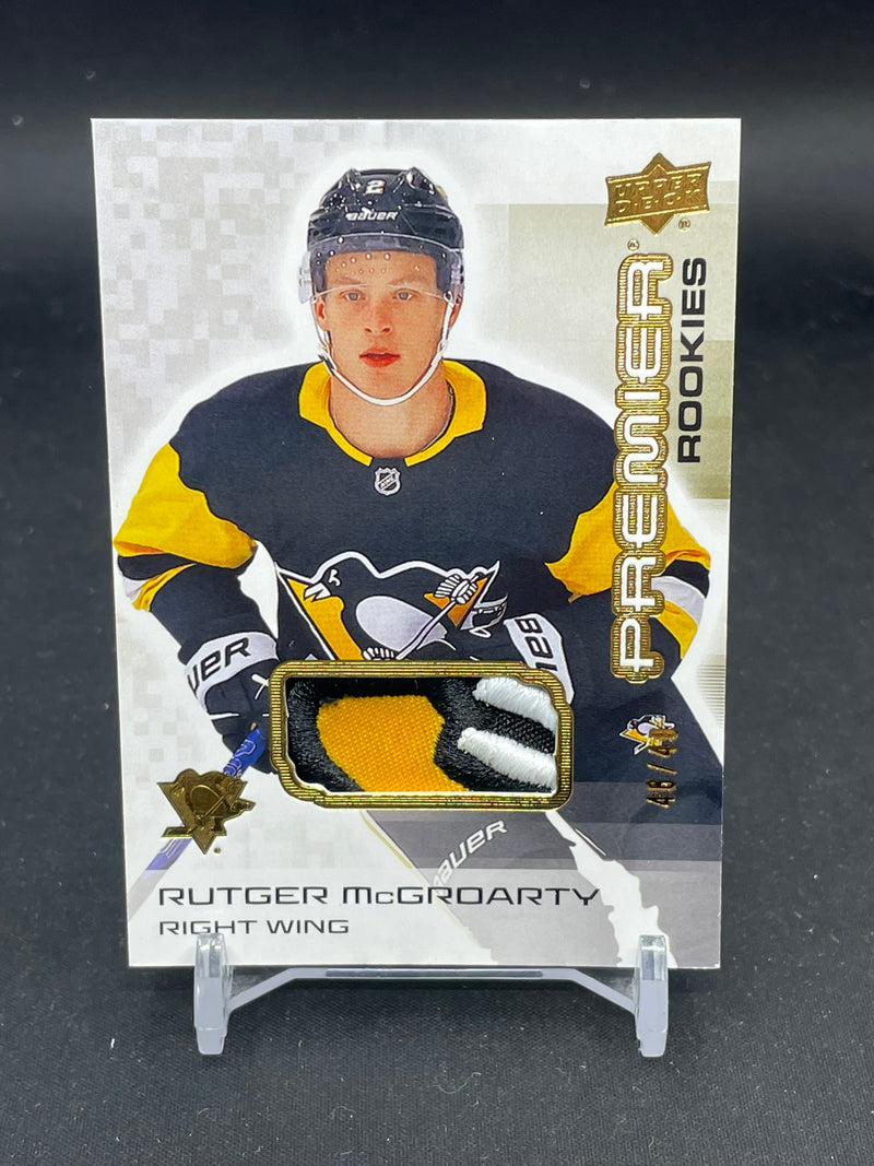 2024 UPPER DECK PREMIER - GOLD PREMIUM MEM - PREMIER ROOKIES - R. MCGROARTY - #110 - #'D/49 - RELIC - RC