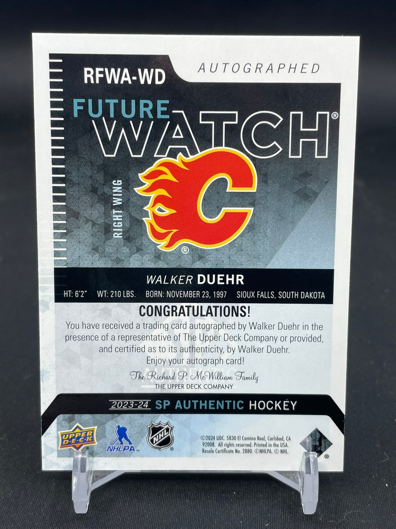 2023 UPPER DECK SP AUTHENTIC - RETRO FUTURE WATCH AUTO - W. DUEHR - #RFWA-WD - #'D/699 - AUTOGRAPH - RC