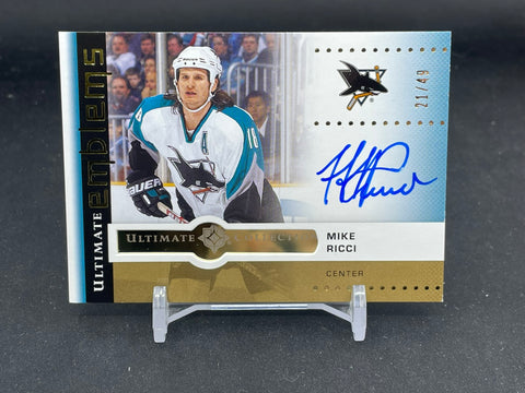 2024 UPPER DECK ULTIMATE - GOLD - ULTIMATE EMBLEMS - M. RICCI - #UE-MR - #'D/49 - AUTOGRAPH