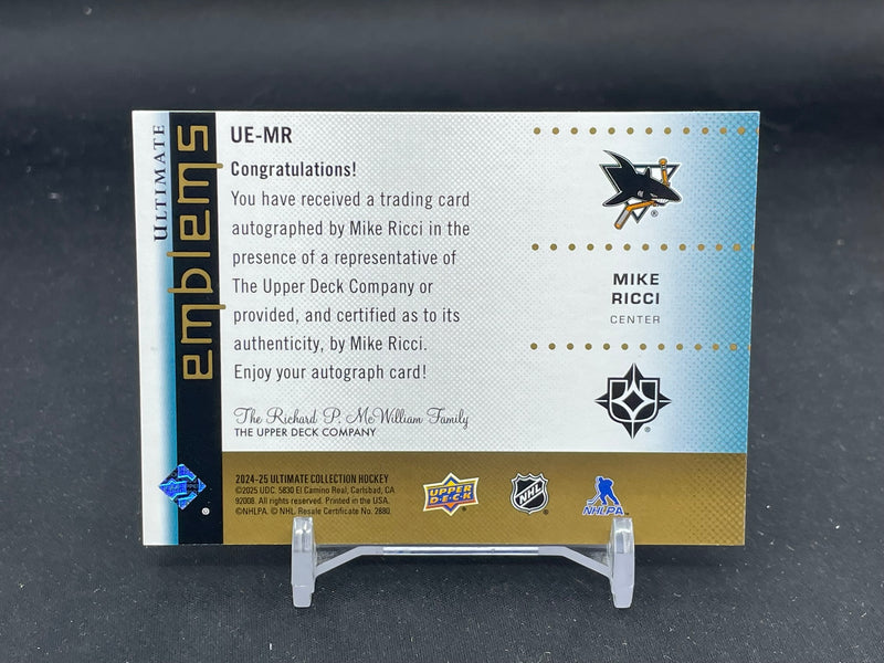 2024 UPPER DECK ULTIMATE - GOLD - ULTIMATE EMBLEMS - M. RICCI - #UE-MR - #'D/49 - AUTOGRAPH