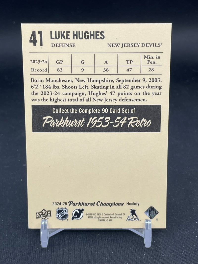 2024 UPPER DECK PARKHURST CHAMPIONS - 1953-54 RETRO - L. HUGHES -