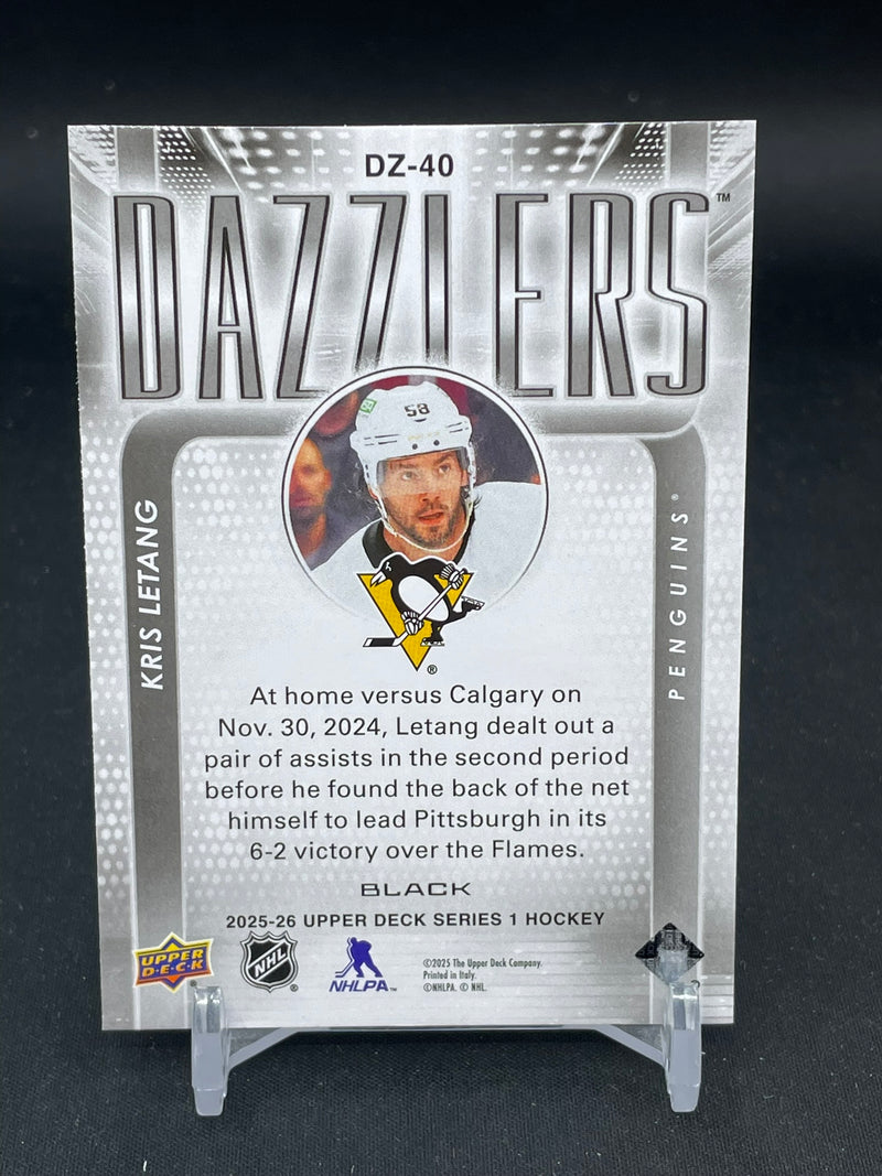 2025 UPPER DECK SERIES ONE - BLACK - DAZZLERS - K. LETANG -