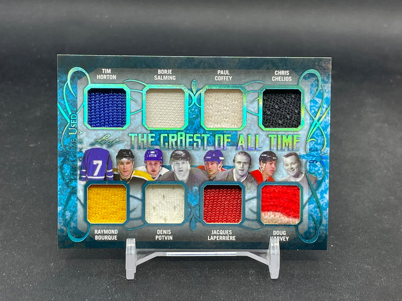 2019 LEAF IN THE GAME USED - THE GR8EST OF ALL TIME - #TGT-05 - #'D/6 - 8X RELIC CARD