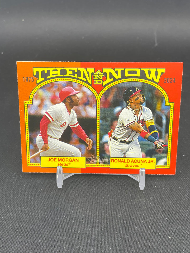2024 TOPPS HERITAGE - THEN AND NOW - J. MORGAN / R. ACUNA JR. -