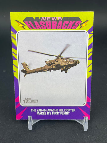 2024 TOPPS HERITAGE - NEWS FLASHBACKS - YAH-64 APACHE - #NF-14