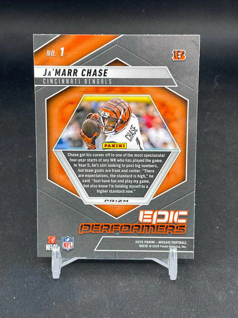 2025 PANINI MOSAIC - ORANGE FLUORESCENT - EPIC PERFORMERS - J. CHASE -