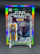 2025 TOPPS CHROME STAR WARS - COMICFRACTOR CARD - BOBA FETT -