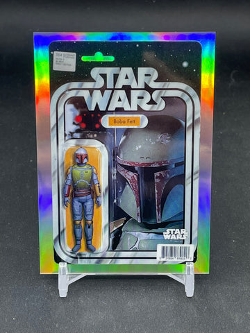 2025 TOPPS CHROME STAR WARS - COMICFRACTOR CARD - BOBA FETT - #VC-7