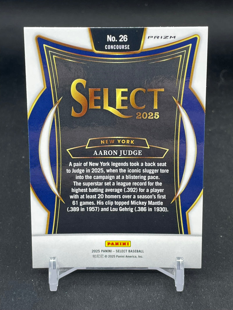 2025 PANINI SELECT - ORANGE FLASH PRIZM - A. JUDGE -