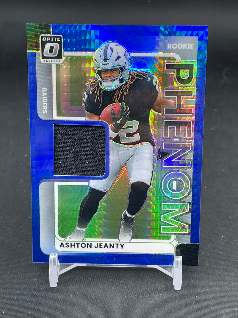 2025 PANINI DONRUSS OPTIC - BLUE HYPER PRIZM - PHENOM - A. JEANTY -