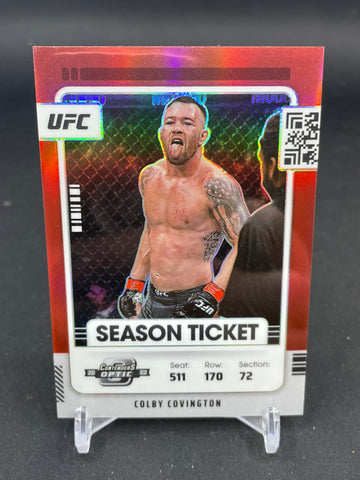 2022 PANINI CHRONICLES CONTENDERS - RED PRIZM - C. COVINGTON - #361 - #'D/199