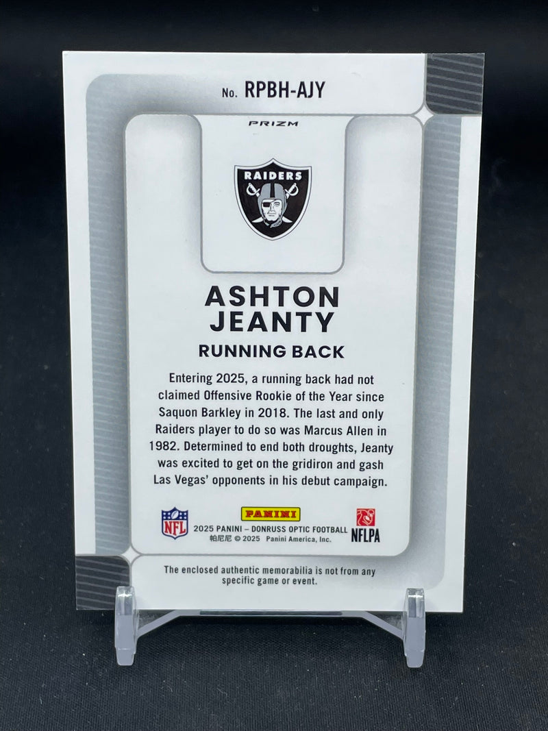 2025 PANINI DONRUSS OPTIC - BLUE HYPER PRIZM - PHENOM - A. JEANTY -
