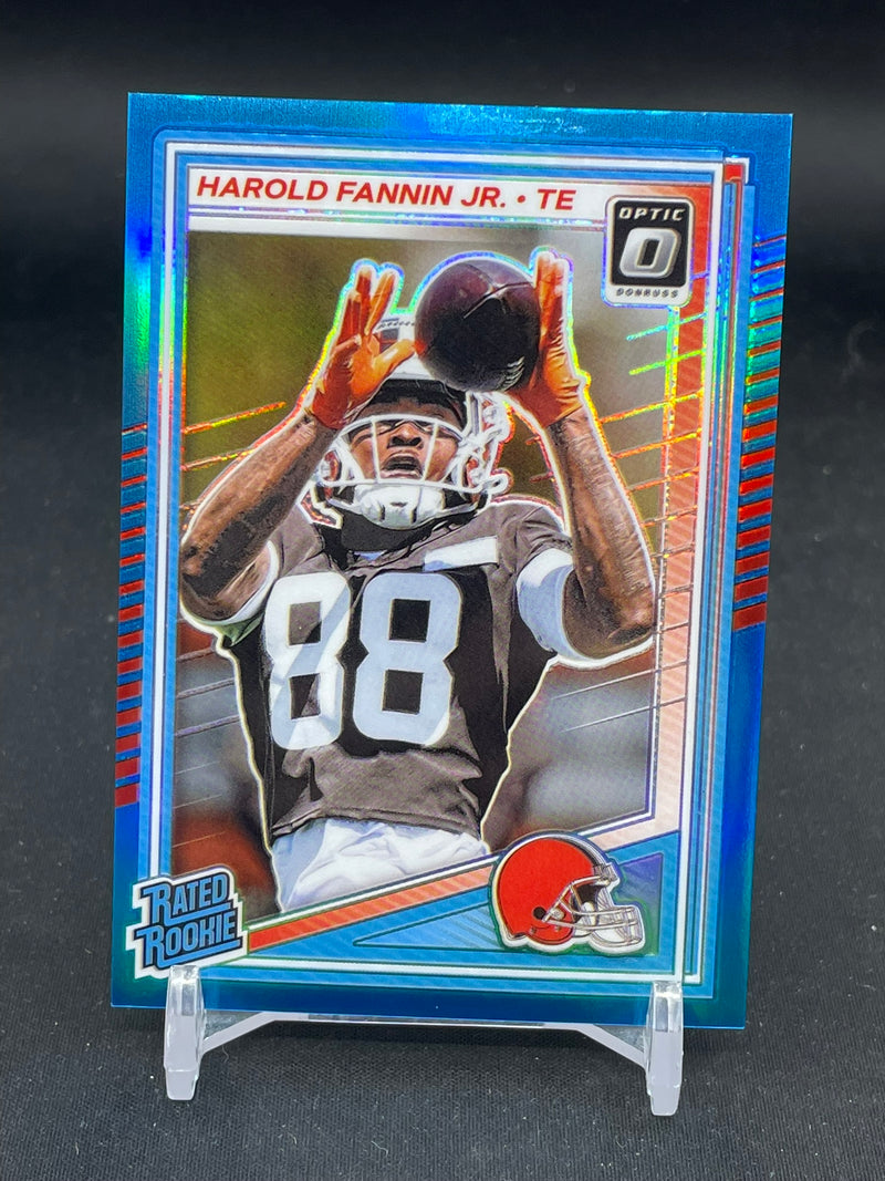 2025 PANINI DONRUSS OPTIC - AQUA PRIZM - RATED ROOKIE - H. FANNIN JR. - #284 - #'D/349 - RC