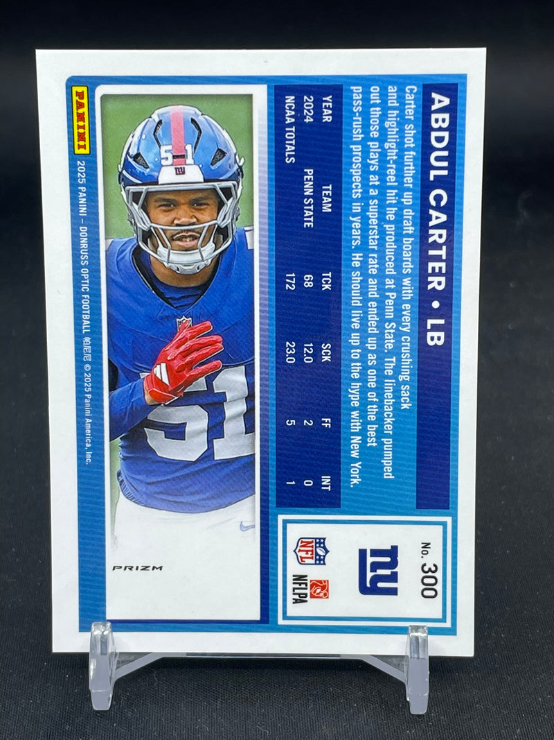 2025 PANINI DONRUSS OPTIC - JAZZ PRIZM - RATED ROOKIE - A. CARTER -