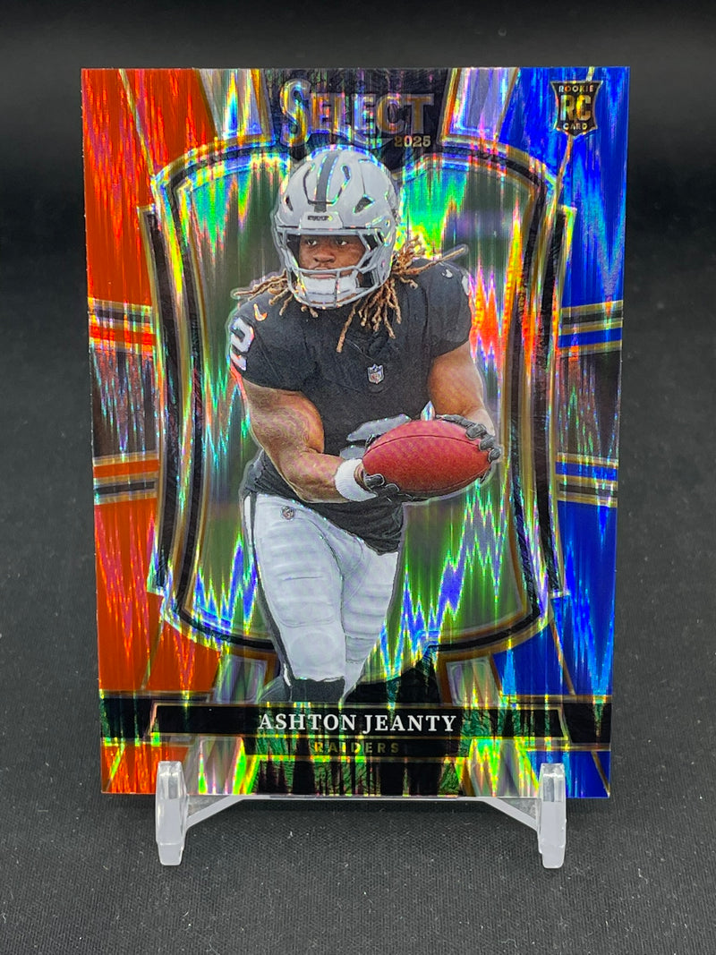 2025 PANINI SELECT - RED & BLUE SHOCK PRIZM - A. JEANTY -