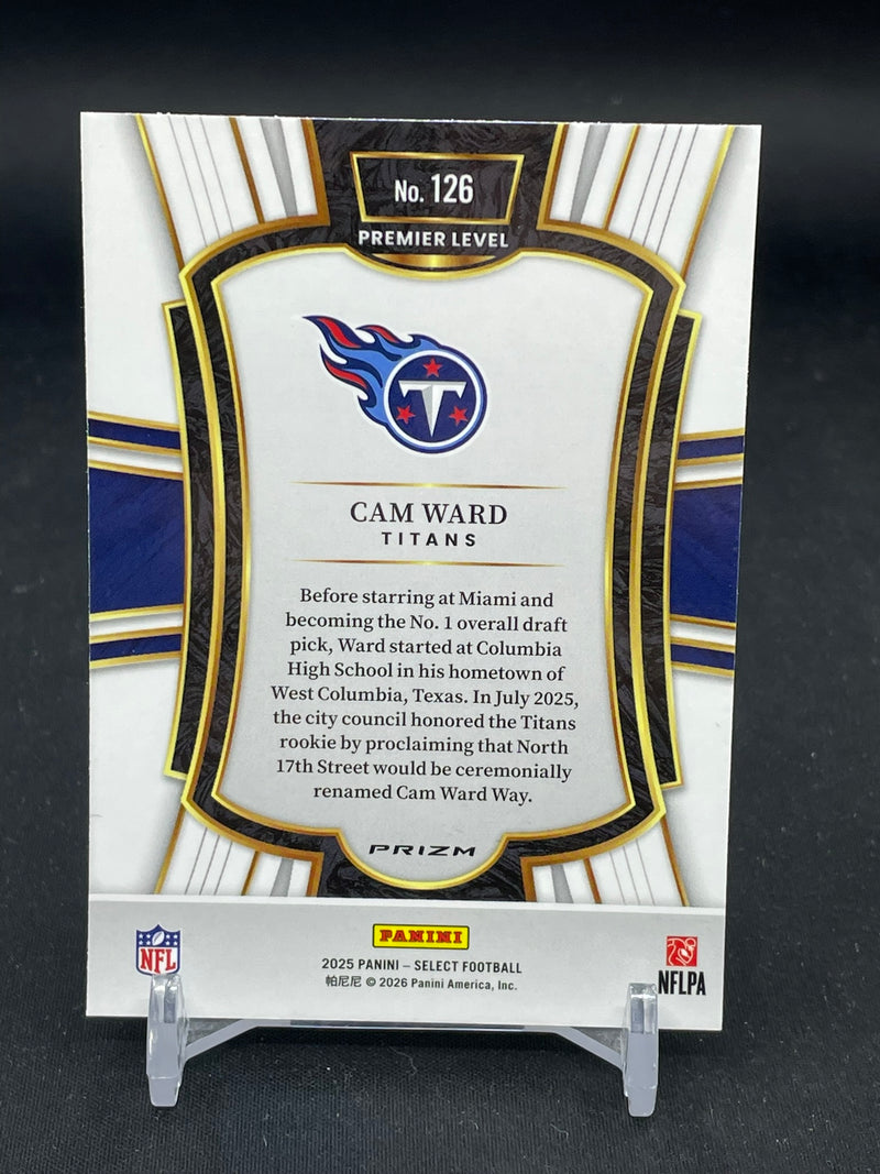 2025 PANINI SELECT - BLACK & RED SHOCK - C. WARD -