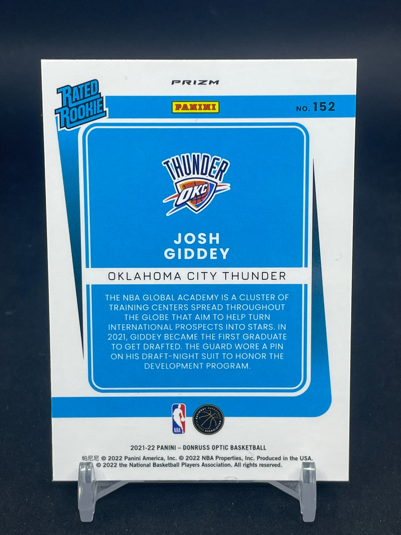2021 PANINI DONRUSS OPTIC - BLUE VELOCITY - J. GIDDEY -