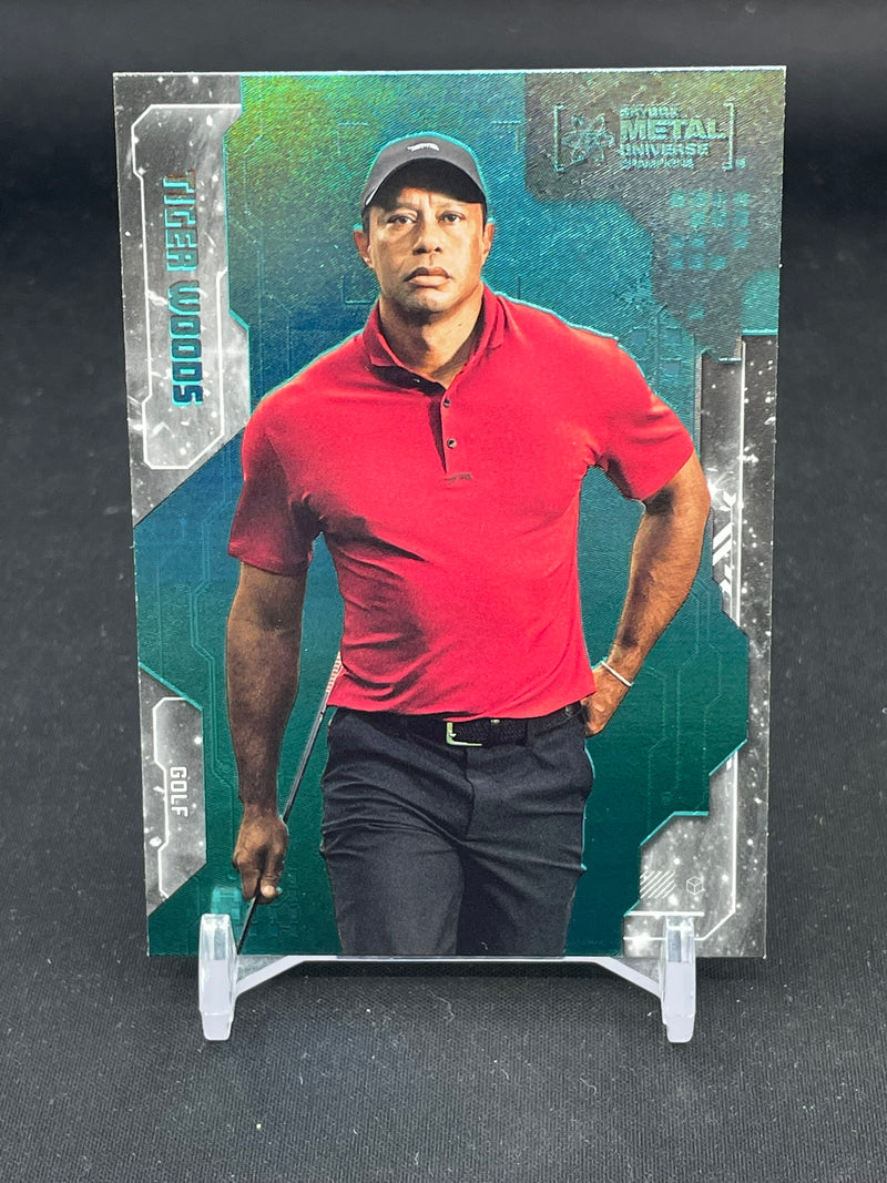 2024 UPPER DECK METAL UNIVERSE SKYBOX CHAMPIONS - AQUA - T. WOODS -