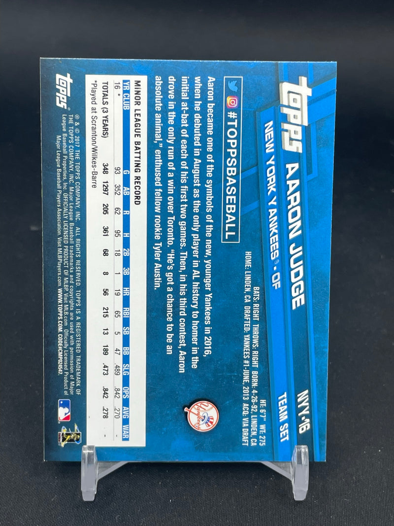 2017 TOPPS TEAM SET - A. JUDGE -