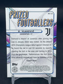 2022 TOPPS FINEST - GREEN - PRIZED FOOTBALLERS - D. VLAHOVIC - #PF-13 - #'D/99