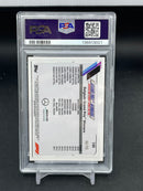 2021 TOPPS CHROME F1 - GREEN RAYWAVE REFRACTOR - L. HAMILTON - #144 - #'D/99 - PSA 10