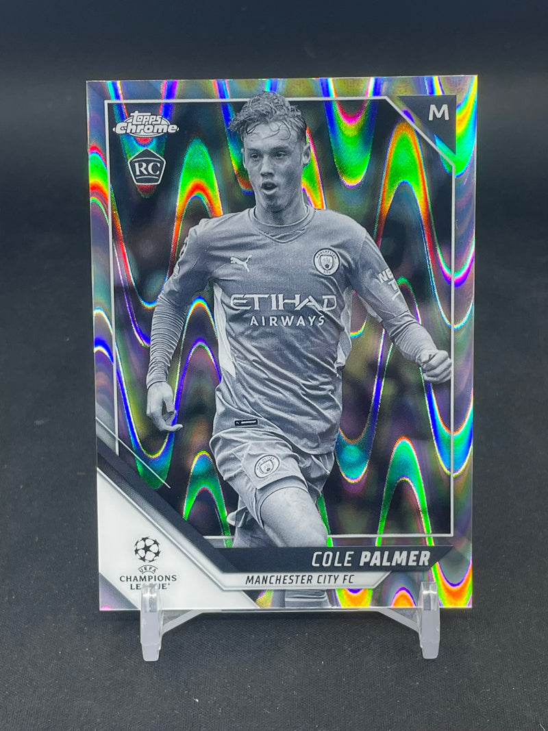 2021 TOPPS CHROME - BLACK/WHITE RAY RAVE REFRACTOR - C. PALMER -