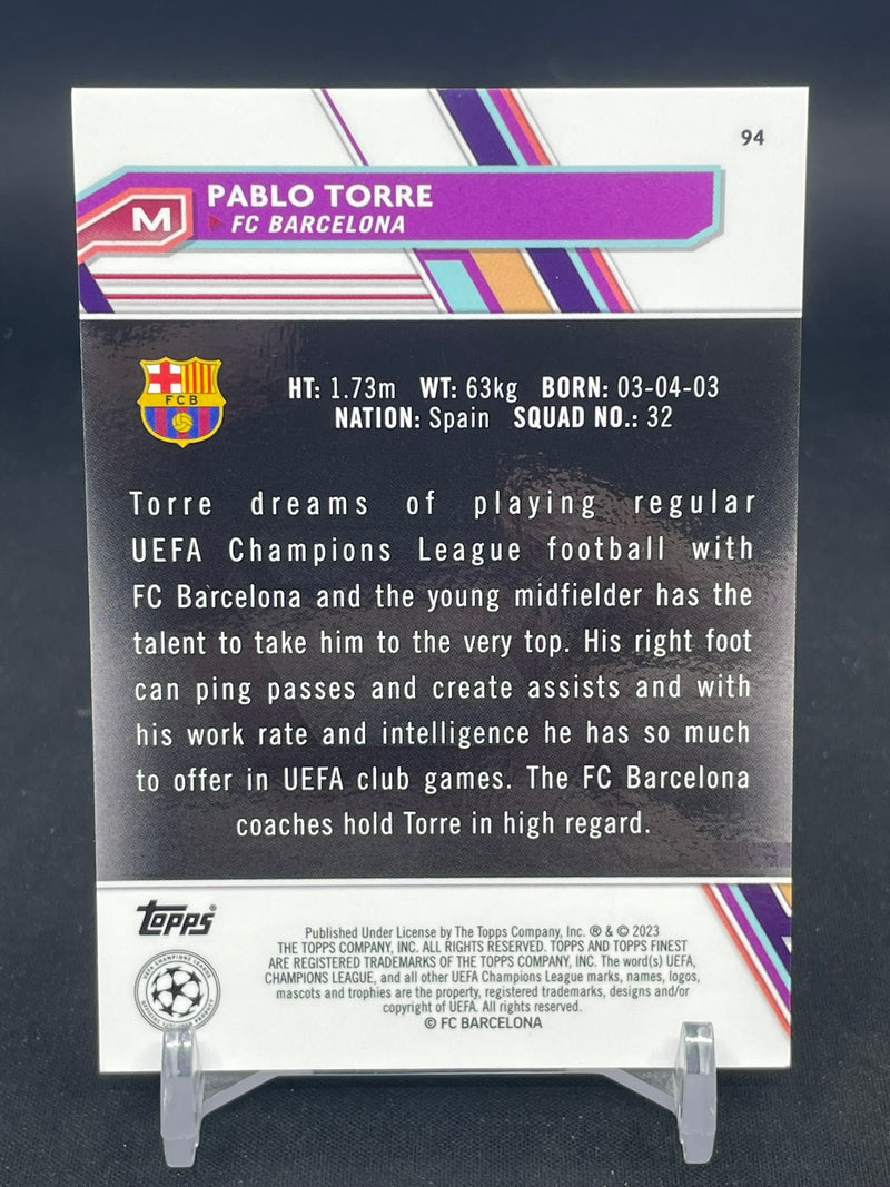 2022 TOPPS FINEST - ROSE GOLD MINI-DIAMOND REFRACTOR - P. TORRE - #94 - #'D/50 - RC