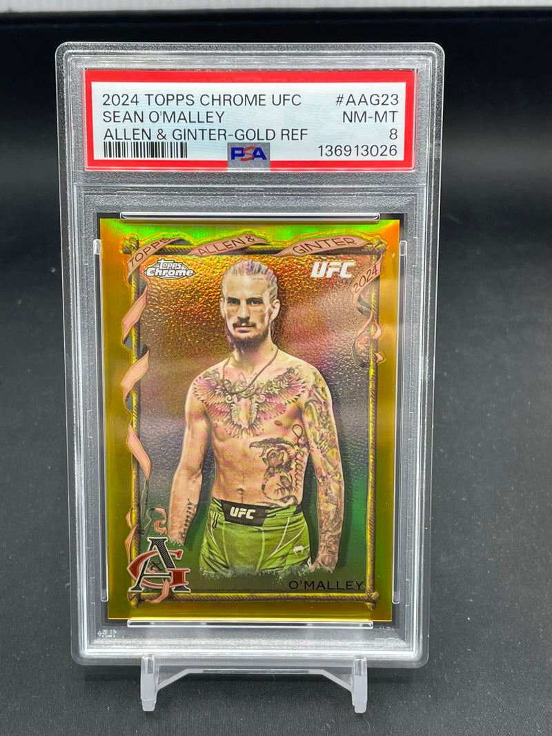 2024 TOPPS CHROME ALLEN & GINTER - GOLD REFRACTOR - S. O'MALLEY - #AAG23 - #'D/50 - PSA 8