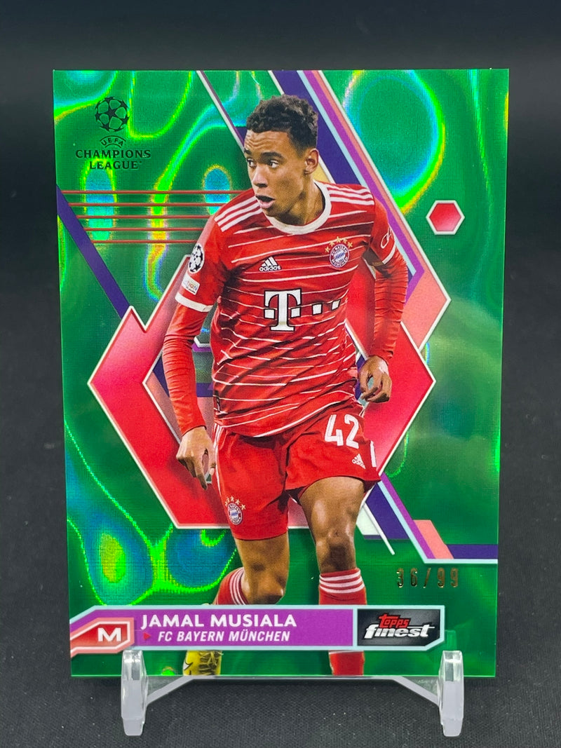 2022 TOPPS FINEST - GREEN REFRACTOR - J. MUSIALA - #82 - #'D/99