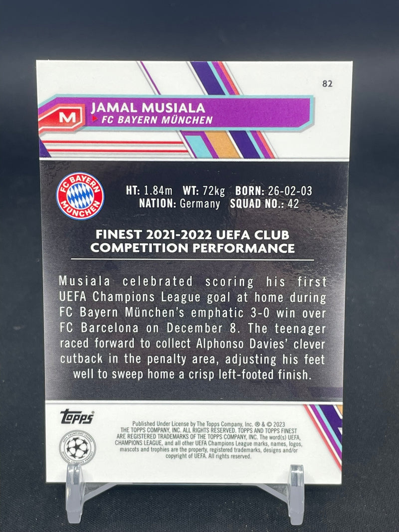 2022 TOPPS FINEST - GREEN REFRACTOR - J. MUSIALA - #82 - #'D/99