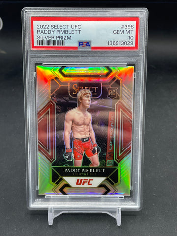 2022 PANINI SELECT UFC - SILVER PRIZM - P. PIMBLETT - #398 - PSA 10 - RC