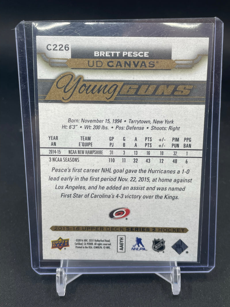 2015 UPPER DECK SERIES TWO - UD CANVAS - YOUNG GUNS - B. PESCE -