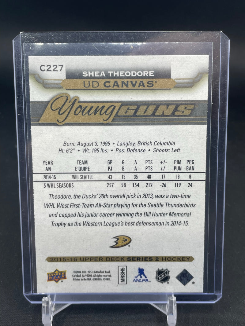 2015 UPPER DECK SERIES TWO - UD CANVAS - YOUNG GUNS - S. THEODORE -