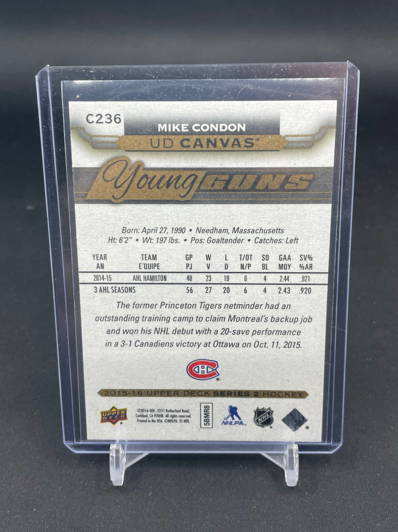 2015 UPPER DECK SERIES TWO - UD CANVAS - YOUNG GUNS - M. CONDON -