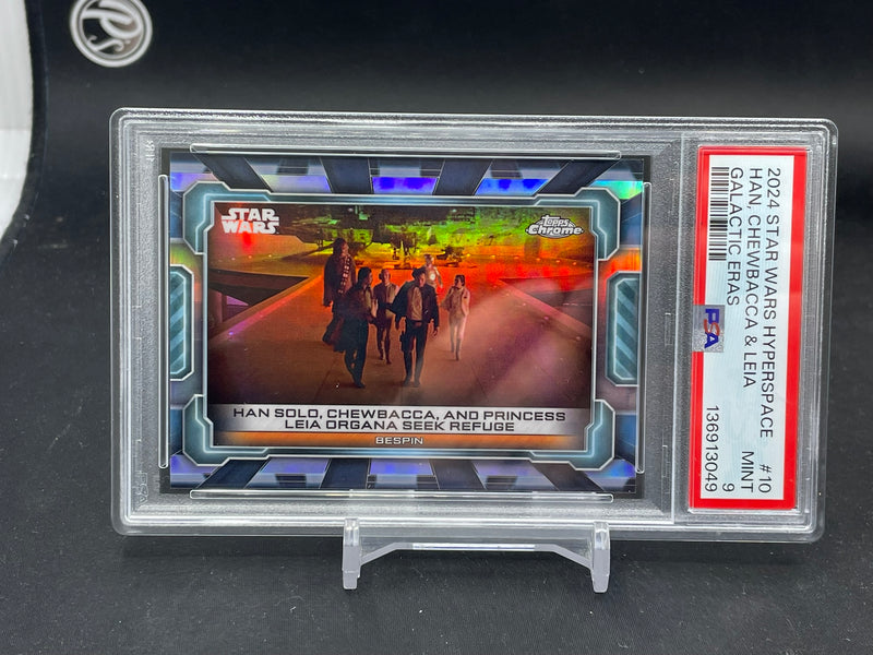 2024 TOPPS CHROME STAR WARS HYPERSPACE - GALACTIC ERA - HAN, CHEWBACCA & LEIA -